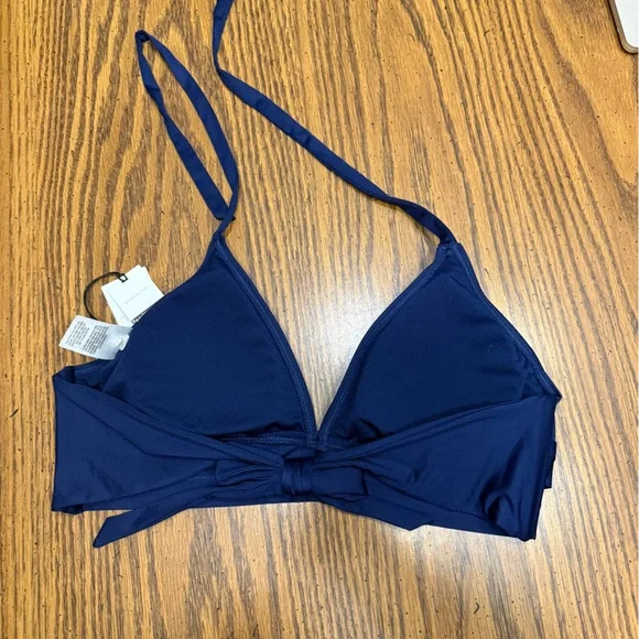 Shade and Shore Navy Blue Women's Bathing Suit Top NWT - Picture 2 of 4